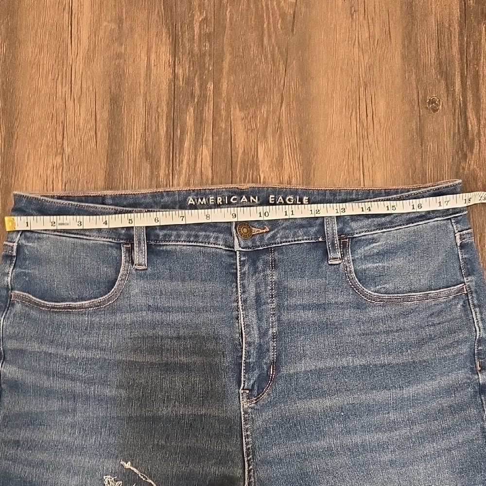 American Eagle Outfitters Women's Medium Blue Skinny Jeans - Picture 6 of 6